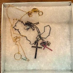 Beautiful crosses and crystal necklaces